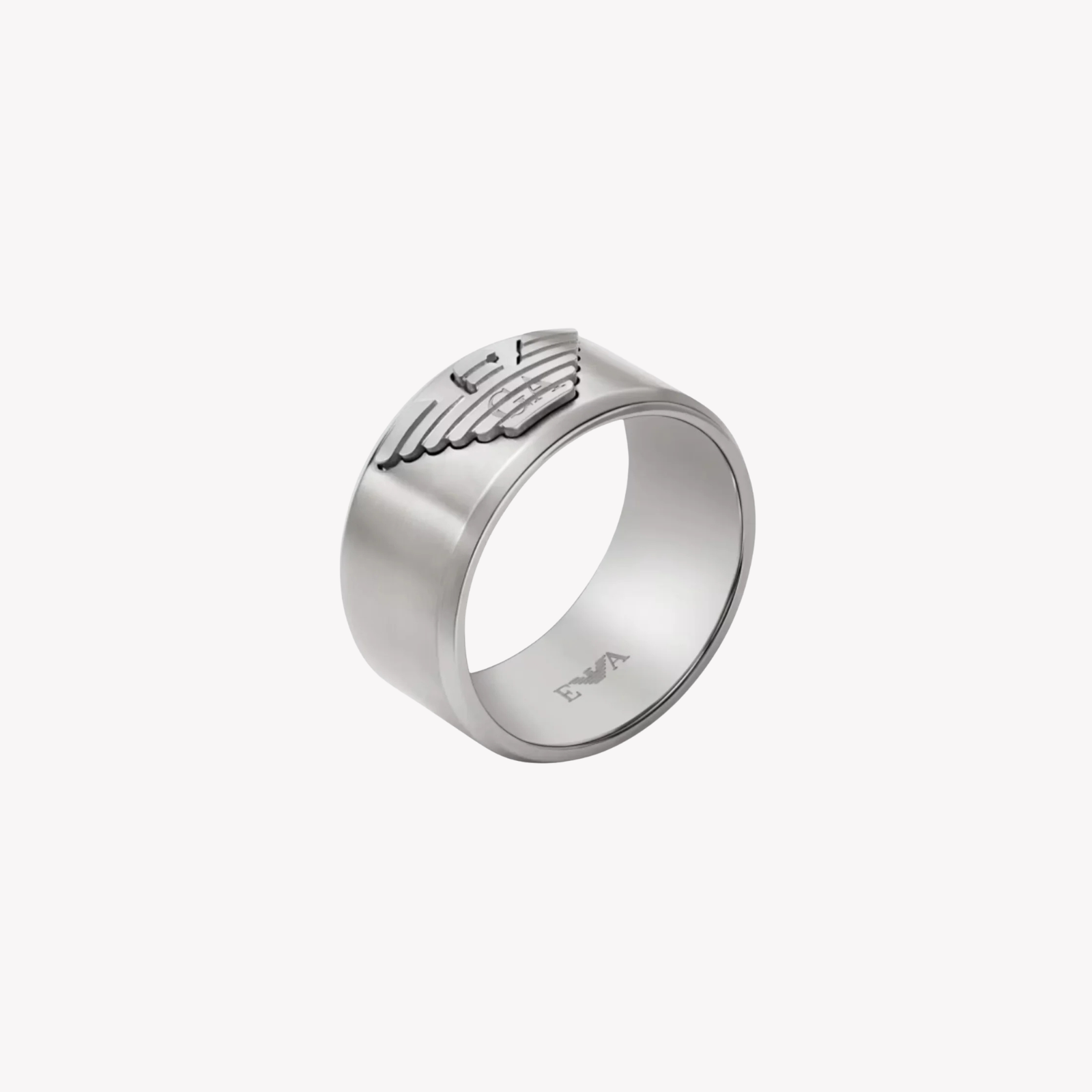 Emporio Armani Men's Silver Ring, Eagle Logo | EGS3166040510