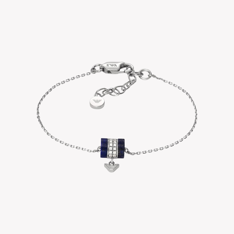 Emporio Armani Women's Silver Bracelet, PavÃ© Eagle Logo | EG3572040