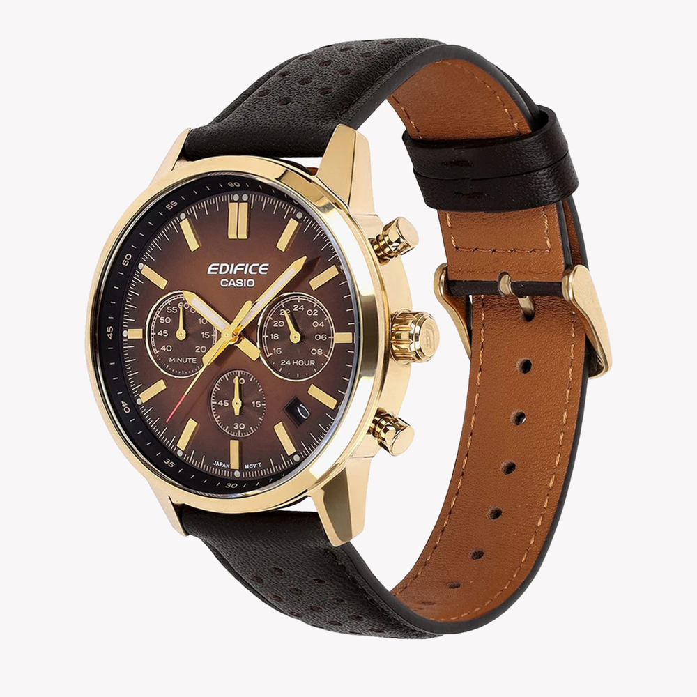 Casio Edifice EFR-575CL-5AEF Chronograph Watch with Brown Dial