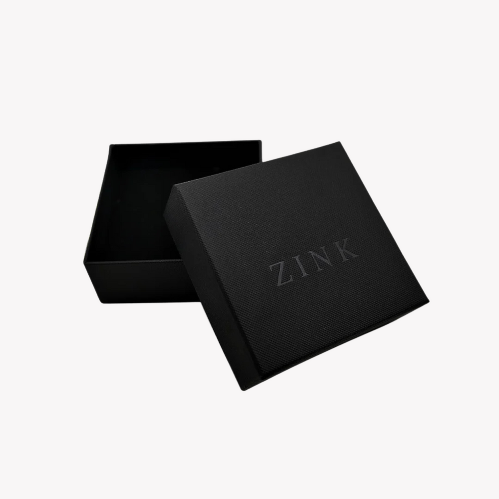 Zink Men's Silver & Black Stainless Steel Cufflinks | Zjcl003s by i-watch