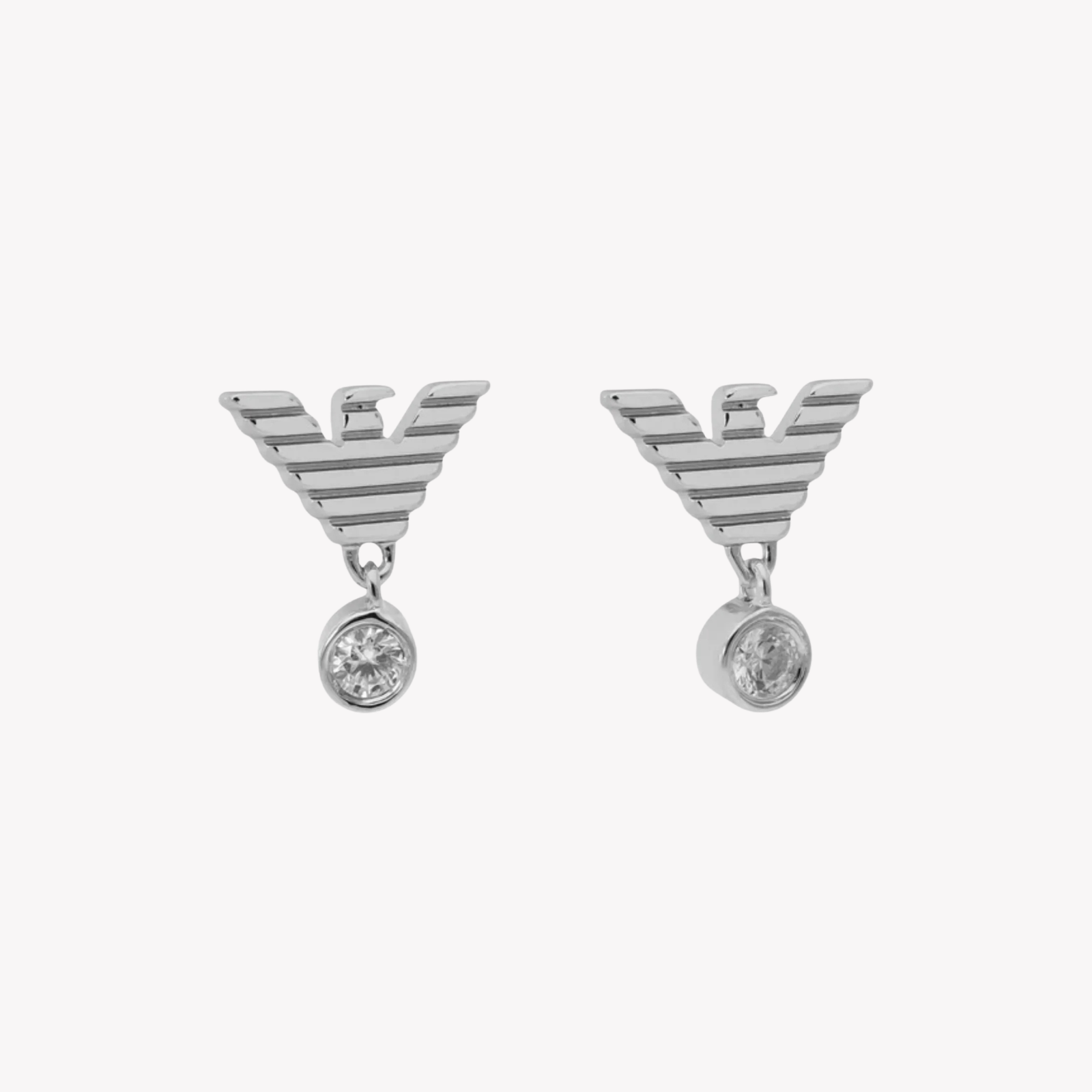 Emporio Armani Women's Silver Earrings, Sterling Silver Eagle Studs | EG3581040