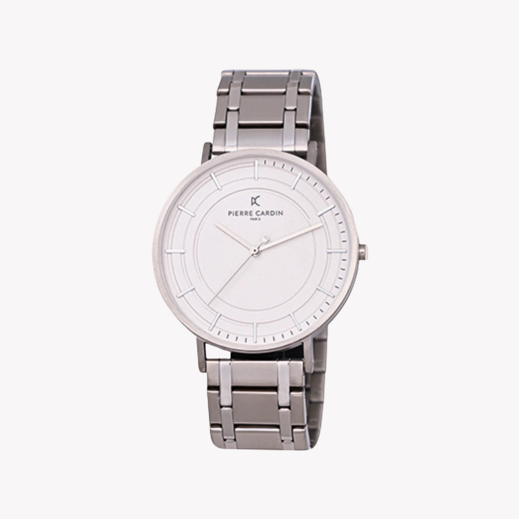 PIERRE CARDIN CBN.3038 LUXUS-SILBERUHR FÜR HERREN – ELEGANTES RUNDES ZIFFERBLATT