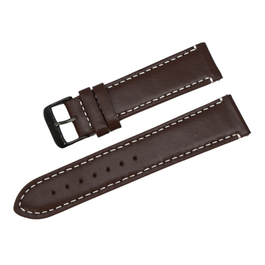 ZLB003DBWB Zink Bracelet en cuir véritable épais pour homme