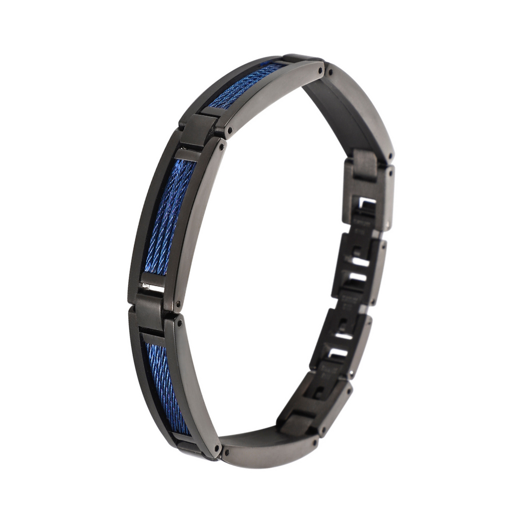 Zjbc046bl Zink Men's Bracelet by i-watch