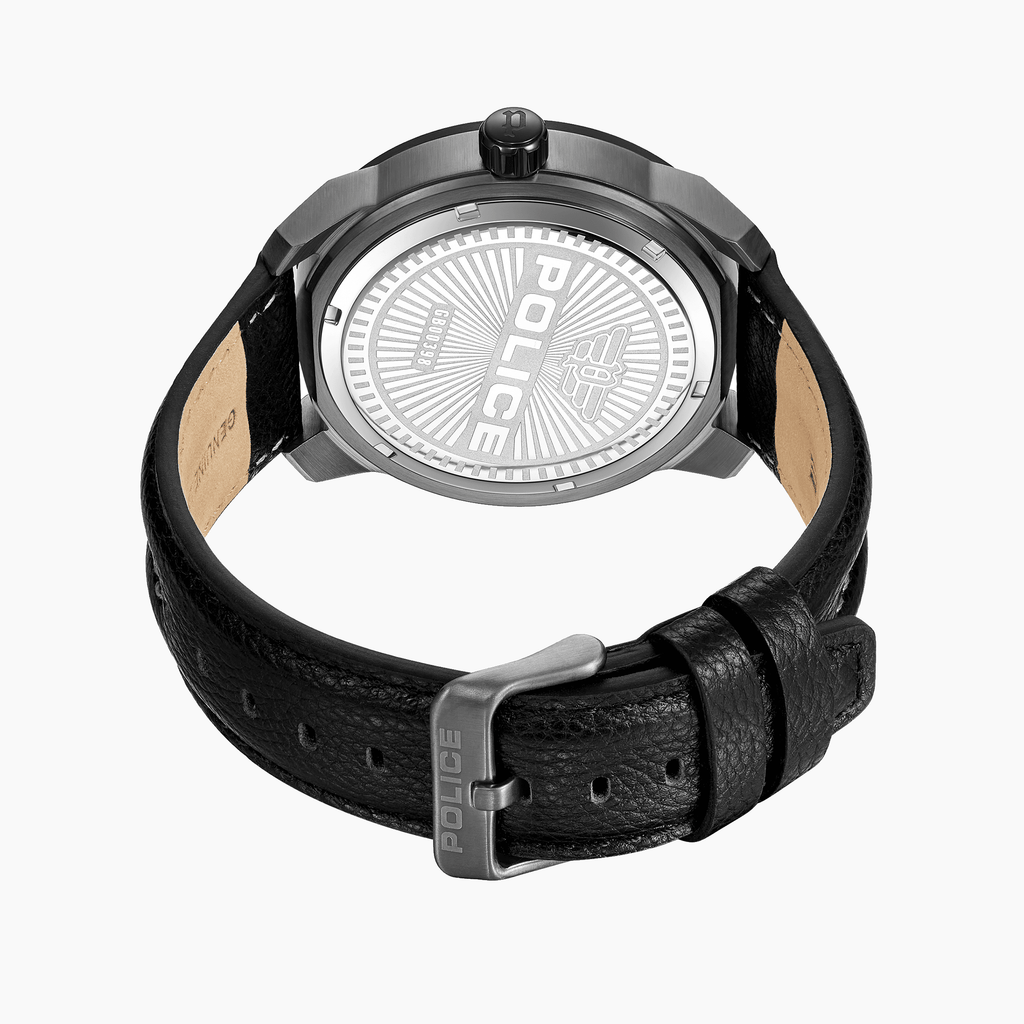 POLICE PEWGB0039840 - TIMELESS ELEGANCE MEN'S WATCH IN BLACK STAINLESS STEEL & LEATHER-i-Watch-4