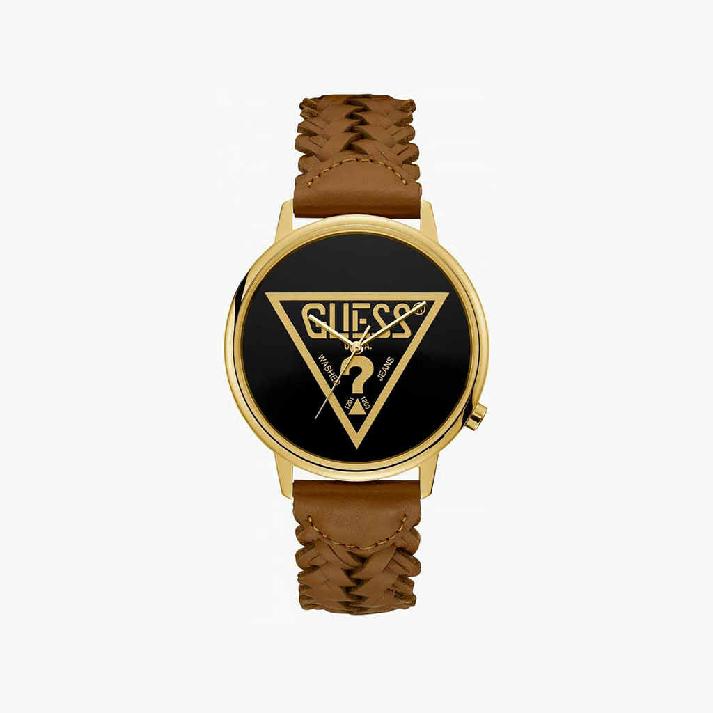 Guess Women's Gold/Brown Watch | V1001m3