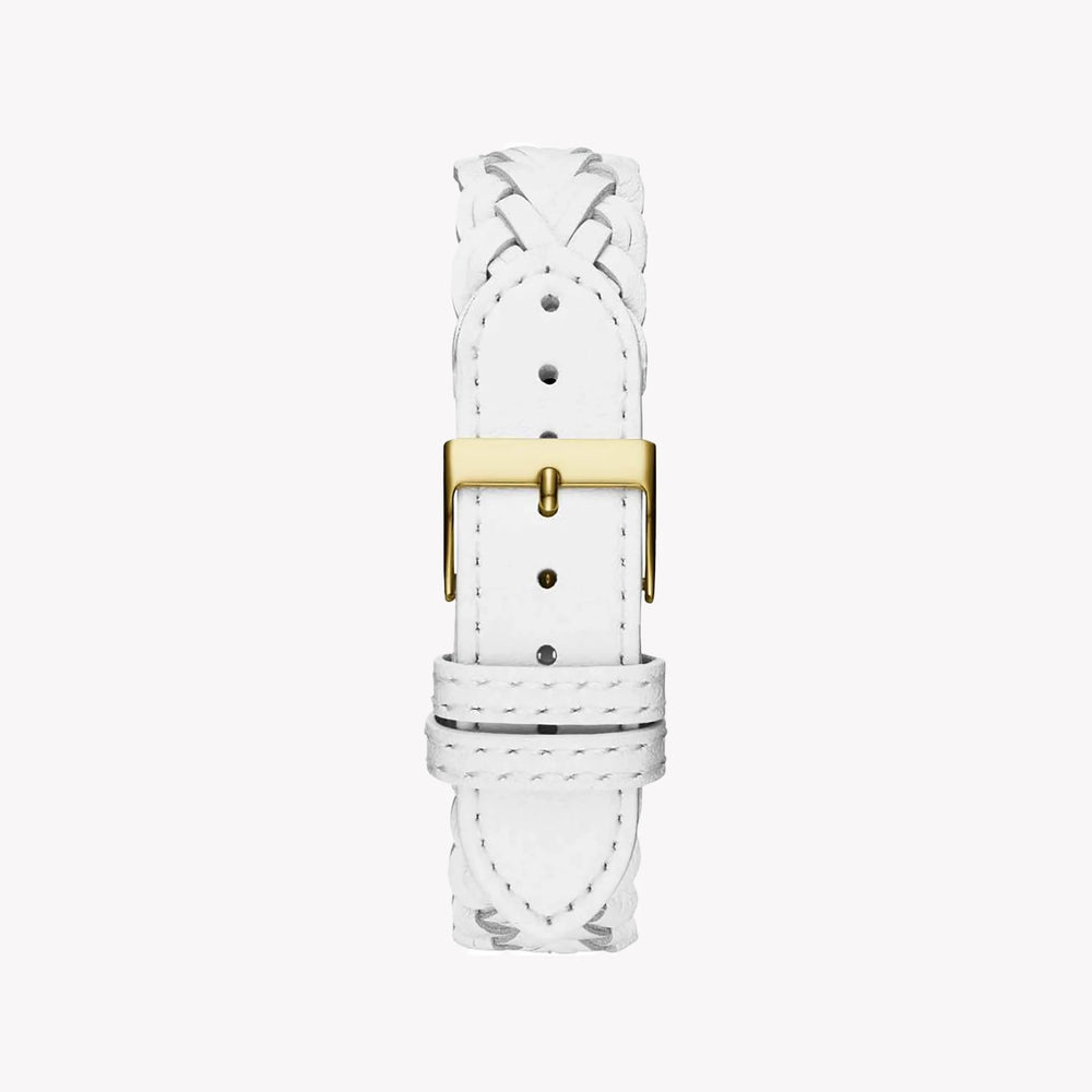 GUESS Women's Gold/White Leather Watch | V1001M4 by i-watch