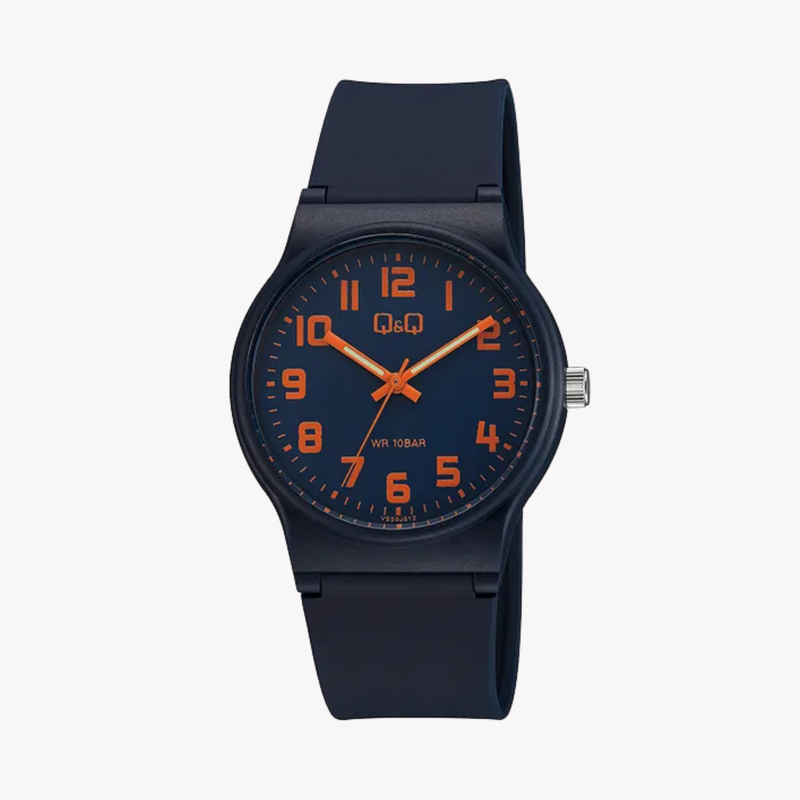 Q&Q Unisex Black Unisex Watch, Black Dial | VS50J012Y
