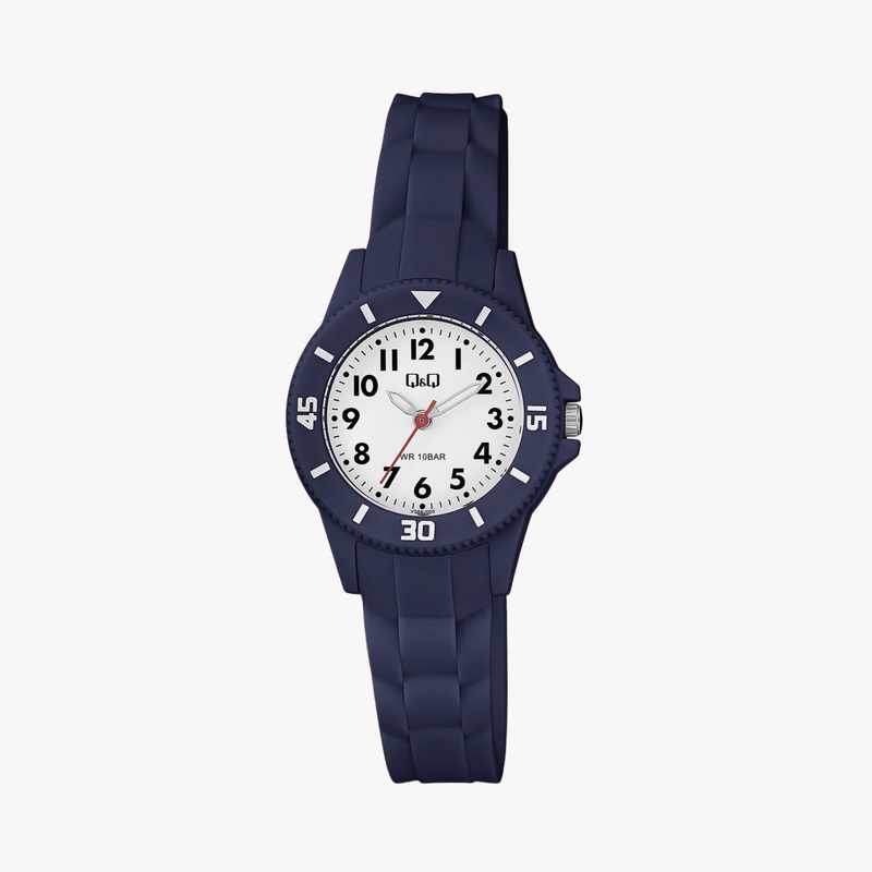 Q&Q Women's Blue Watch, White Dial | VS66J003Y