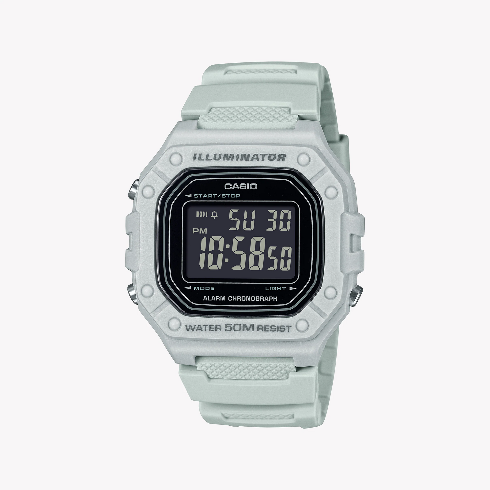 Casio Unisex Grey Resin Digital Watch | W-218h-8bvef by i-watch