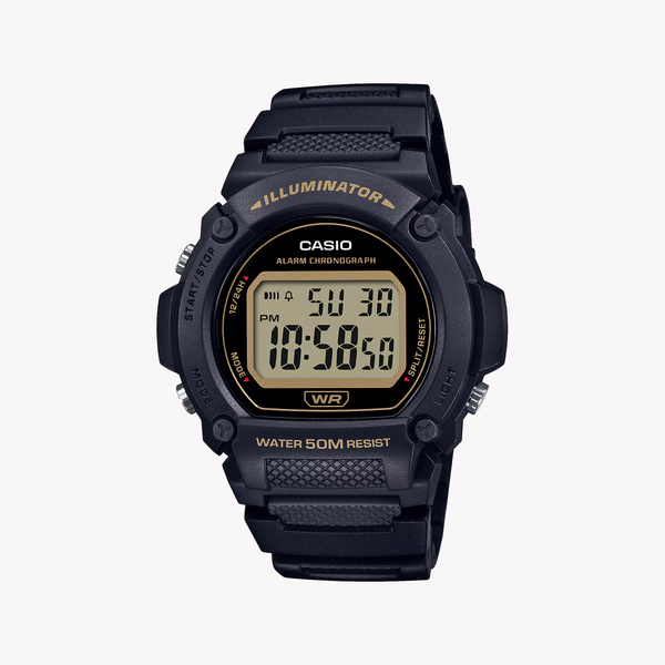 Casio W-219H-1A2VCF Black Digital Men's Watch