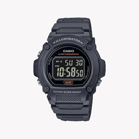 Casio Men's Black Resin Watch | W-219h-8bvcf | Stylish & Durable