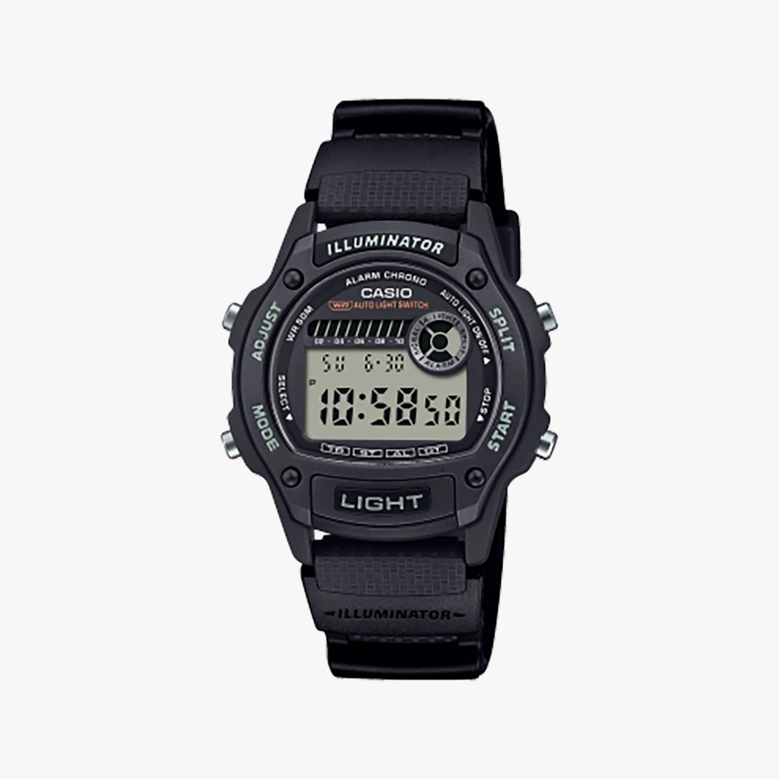 CASIO Unisex Synthetic/Black Rubber W-220H-1AVEF Watch by i-watch