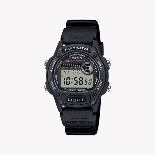 CASIO Unisex Synthetic/Black Rubber W-220H-1AVEF Watch