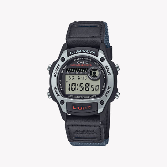 CASIO Unisex Black Synthetic Fabric Watch | W-220HF-8AVEF