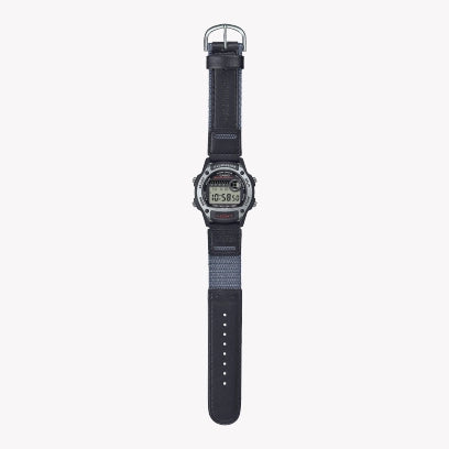 CASIO Unisex Black Synthetic Fabric Watch | W-220HF-8AVEF