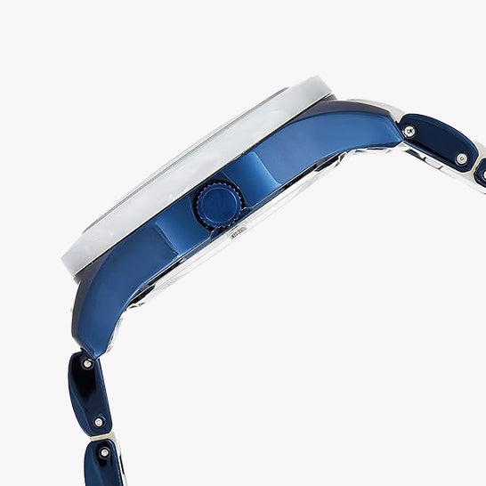 GUESS Women's Stainless Steel Blue & White Watch | W0074L3