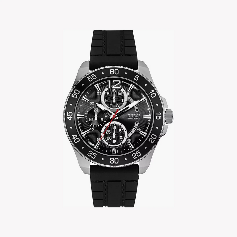 Guess Men's Stainless Steel/Rubber Watch | W0798g1 by i-watch