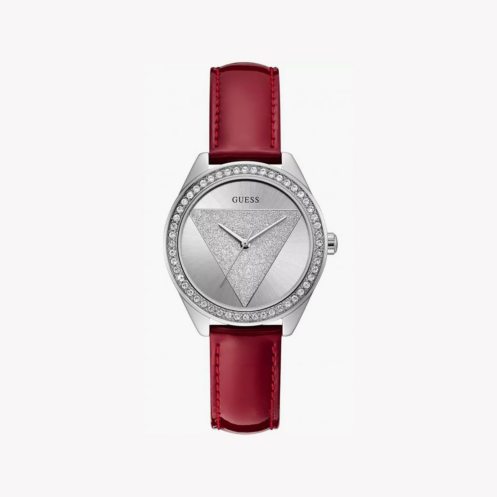 Guess Women's Red Leather/Silver Watch | W0884l1 by i-watch