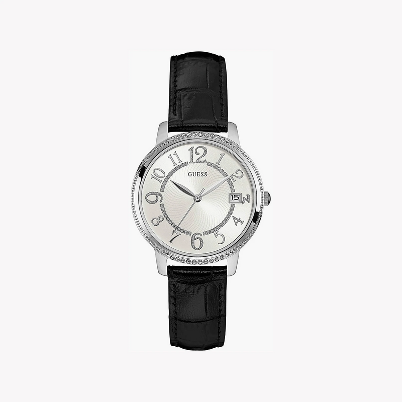 Guess Women's Silver/Black Quartz Watch | W0930l2 by i-watch