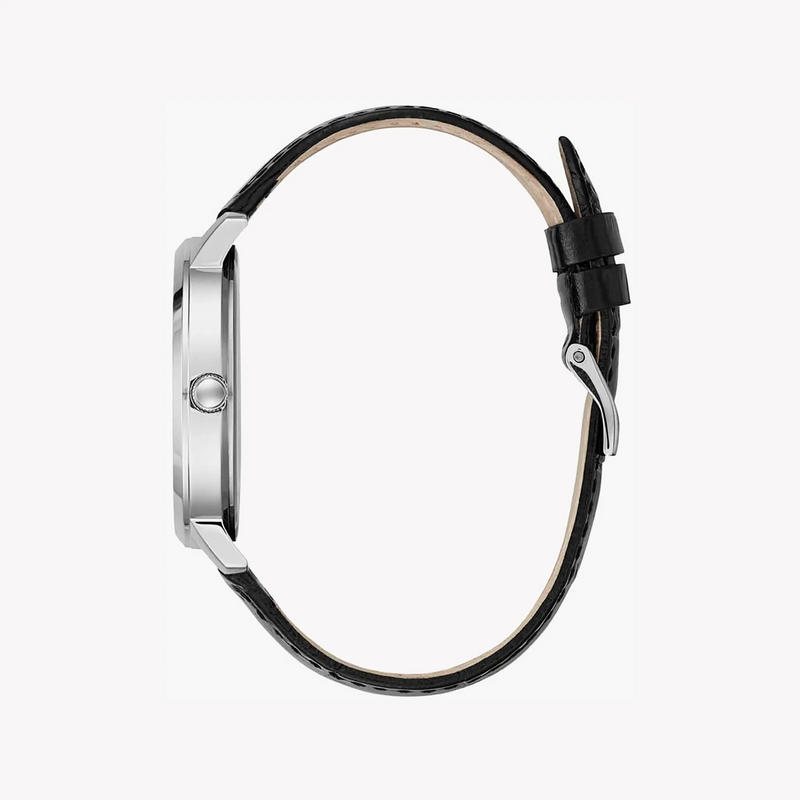 Guess Women's Silver/Black Leather Watch | W0934l2 by i-watch