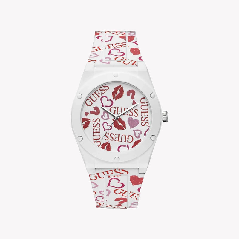 GUESS Women's Synthetic Multicolor Watch, White | W0979L19 by i-watch