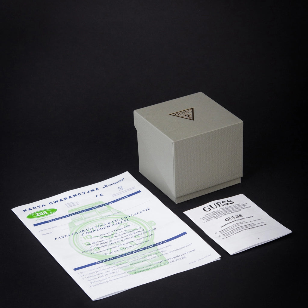 GUESS Women's Synthetic Multicolor Watch, White | W0979L19