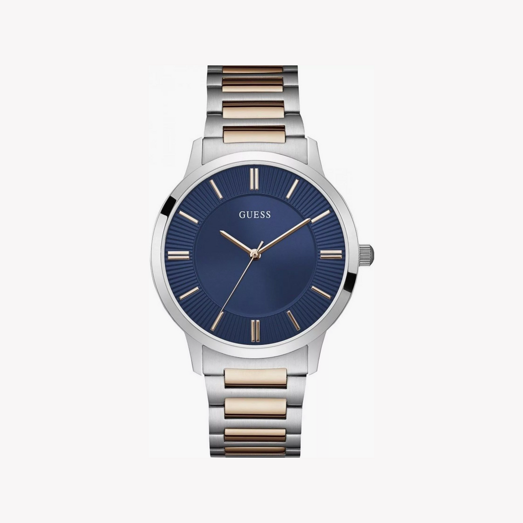 Guess Men's Rose Gold/Silver Watch | W0990g4