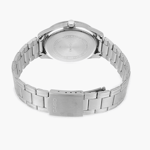 Timeless Elegance Men's Stainless Steel Watch, Silver/Blue | Mtp-V004d-2budf by i-watch
