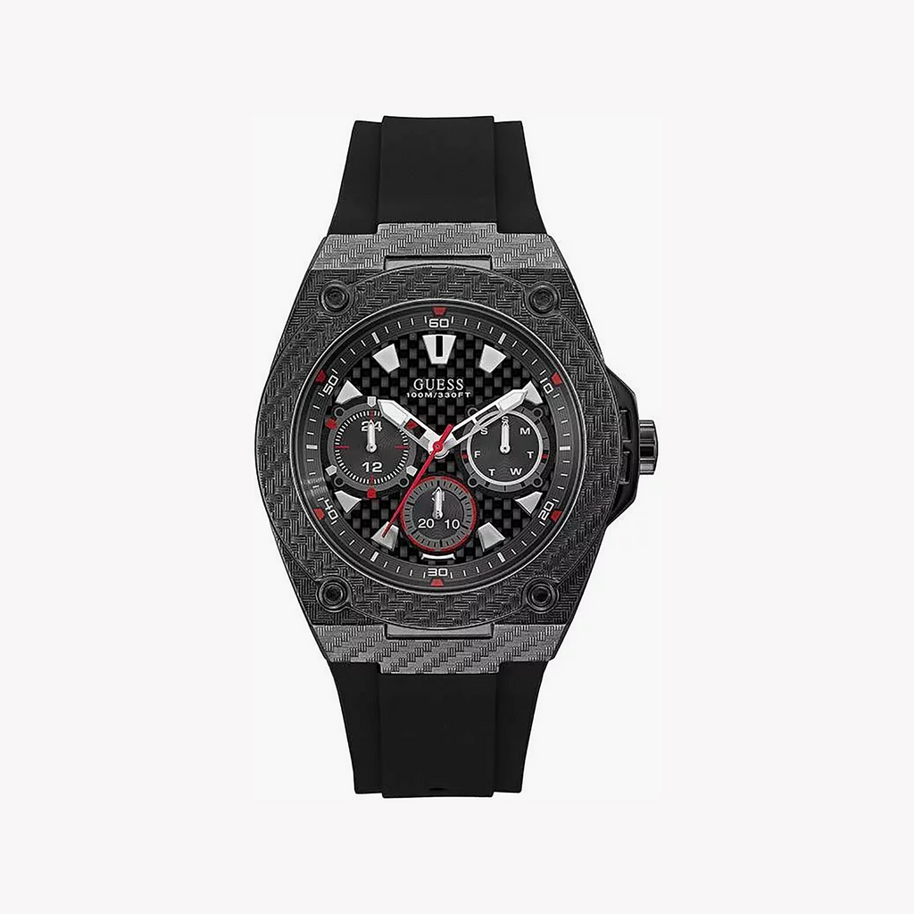 Guess Men's Black Stainless Steel Watch | W1048g2