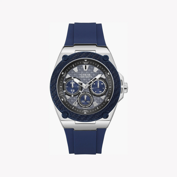 Guess Men's Silver/Blue Quartz Watch | W1049g1 by i-watch