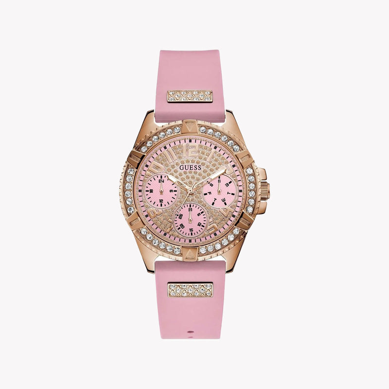 GUESS Women's Pink/Multicolor Stainless Steel Watch | W1160L5 by i-watch