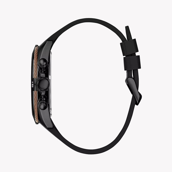 Guess Men's Black Stainless Steel, Silicone | W1168g3 by i-watch