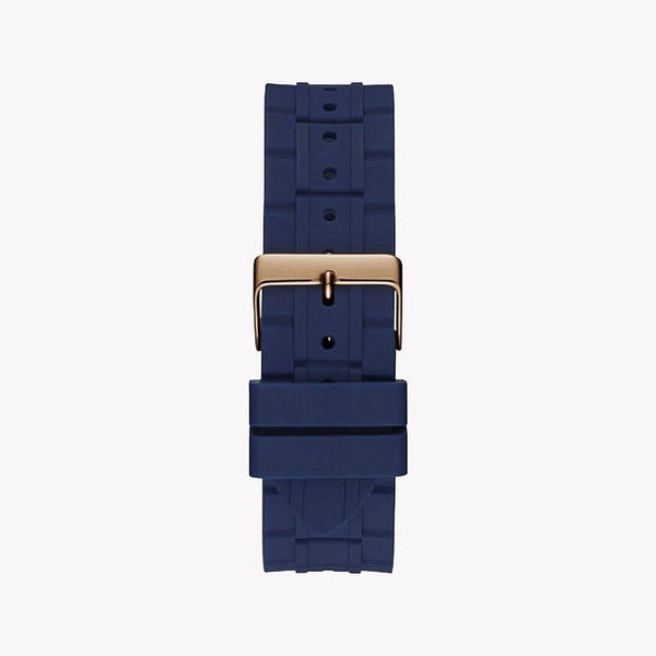 Guess Men's Rose Gold & Blue Silicone Watch | W1177g4 by i-watch