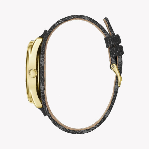 Guess Women's Gold/Black, Leather/Steel | W1278l2 by i-watch