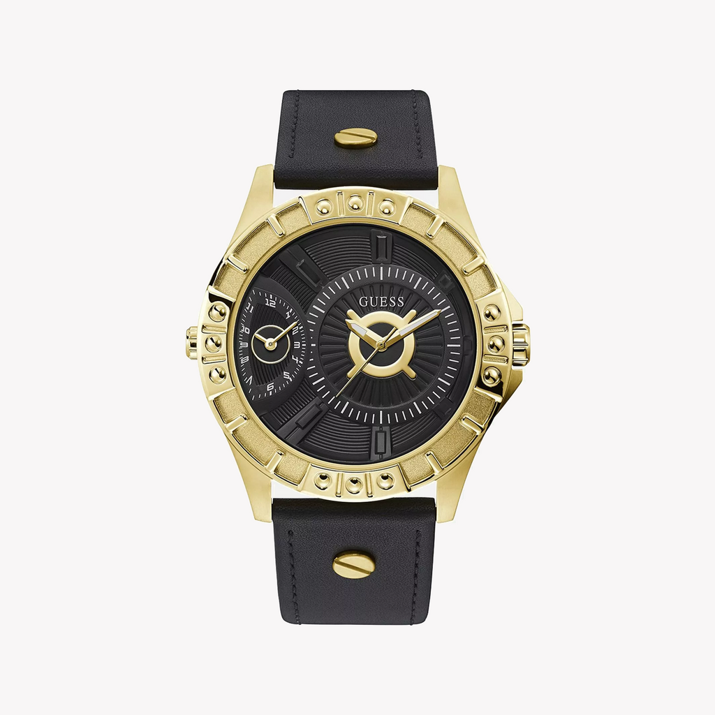 Guess Men's Gold/Black Quartz Watch | W1297g1
