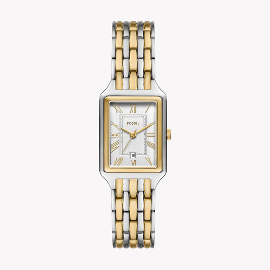FOSSIL Women's Stainless Steel Silver & Gold Watch | ES5368