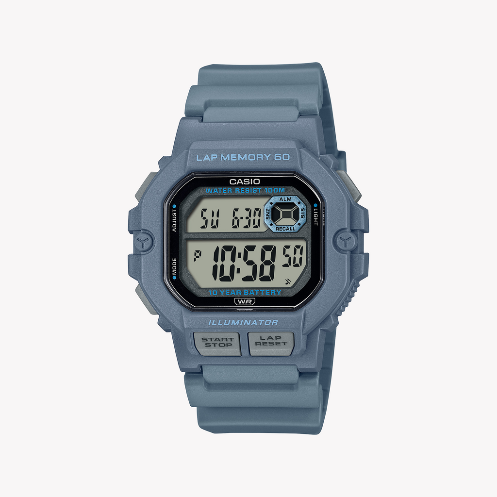 Casio Men's Blue Rubber Digital Watch | Ws-1400h-2avef