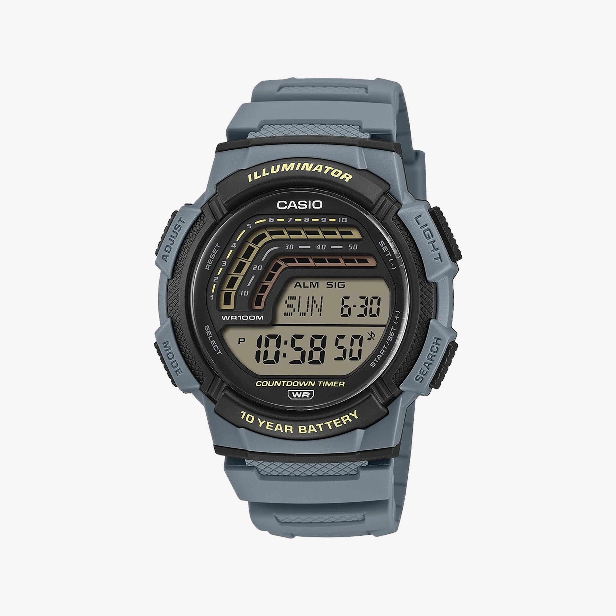 casio fishing gear illuminator Casio WS-1800-2AVEF Digital Watch