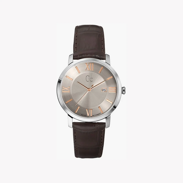 Guess Men's Stainless Steel/Brown Leather Watch | X60016g1s by i-watch