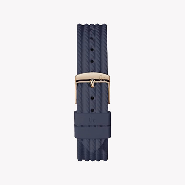 GUESS Women's Rose Gold & Blue Silicone Watch | Y16005L7 by i-watch