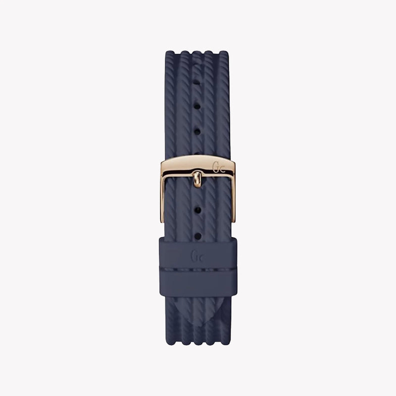 GUESS Women's Rose Gold & Blue Silicone Watch | Y16005L7 by i-watch