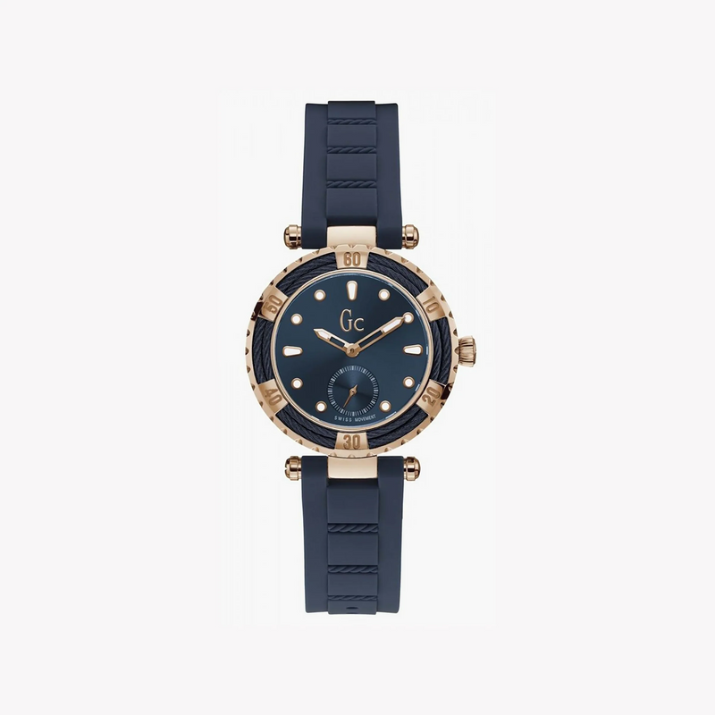 Guess Women's Rose Gold/Blue Watch | Y41006l7 by i-watch
