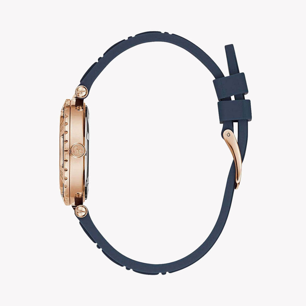 Guess Women's Rose Gold/Blue Watch | Y41006l7