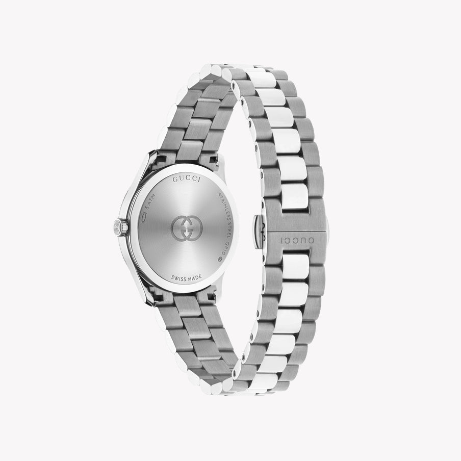 Gucci Unisex Stainless Steel, Red/Silver | Ya1265069