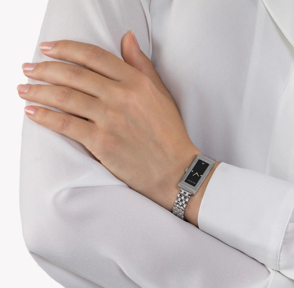 Gucci Women's Stainless Steel, Silver | Ya127504 by i-watch