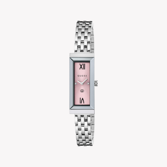 GUCCI Women's Stainless Steel Pink Dial Watch YA127516