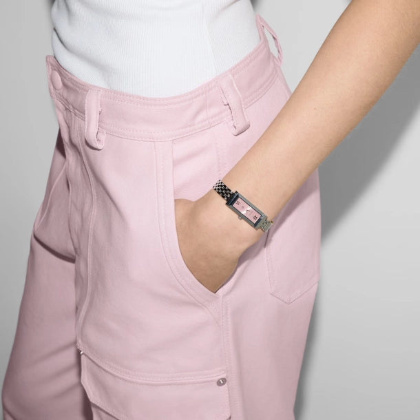 GUCCI Women's Stainless Steel Pink Dial Watch YA127516