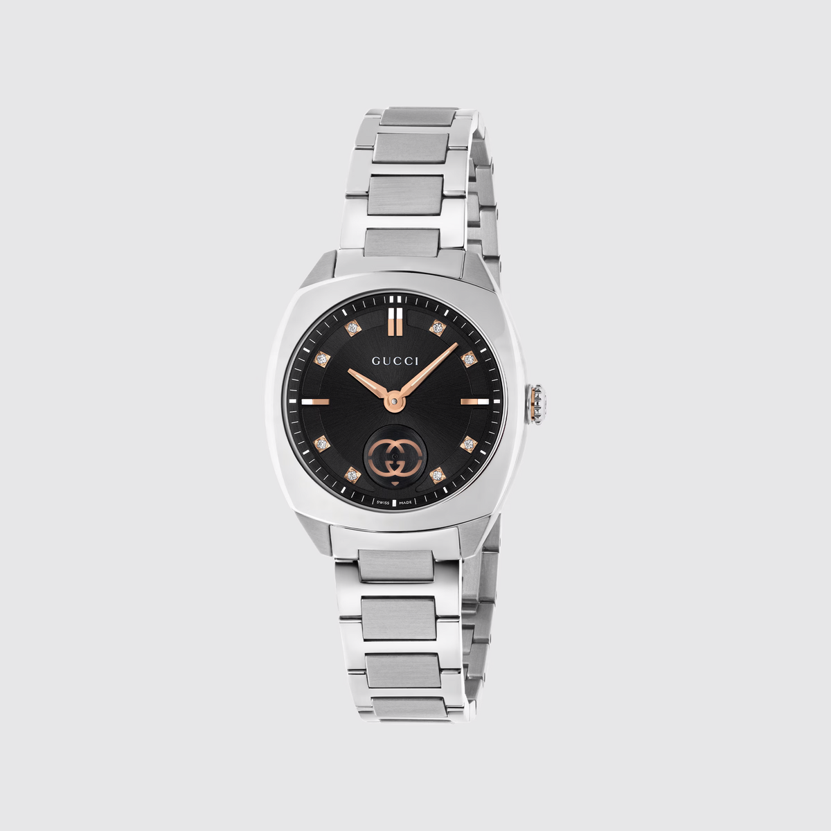 Gucci Women's Silver/Black Watch | Ya142513