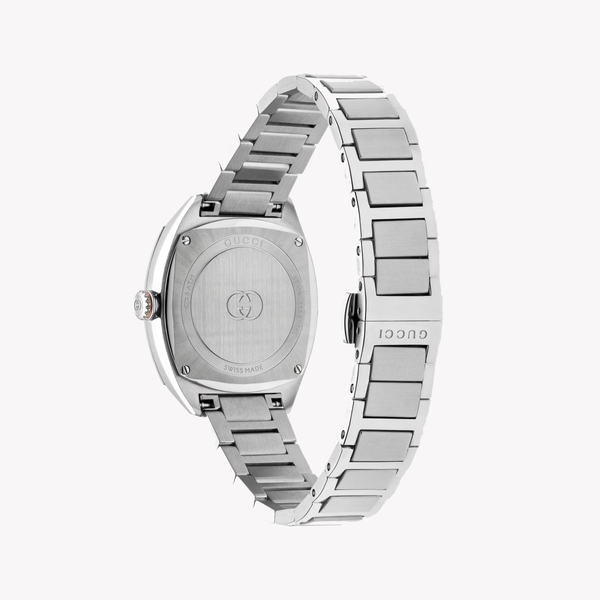 Gucci Women's Silver/Black Watch | Ya142513 by i-watch
